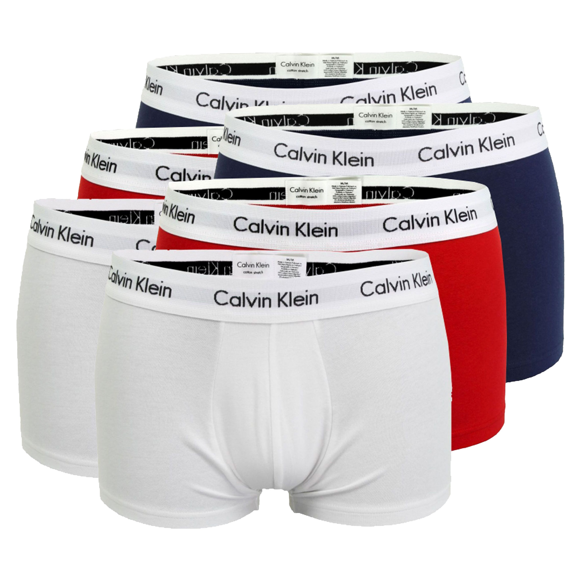 Boxer-shorts Calvin Klein Lo Rise Hommes (Lot de 6)
