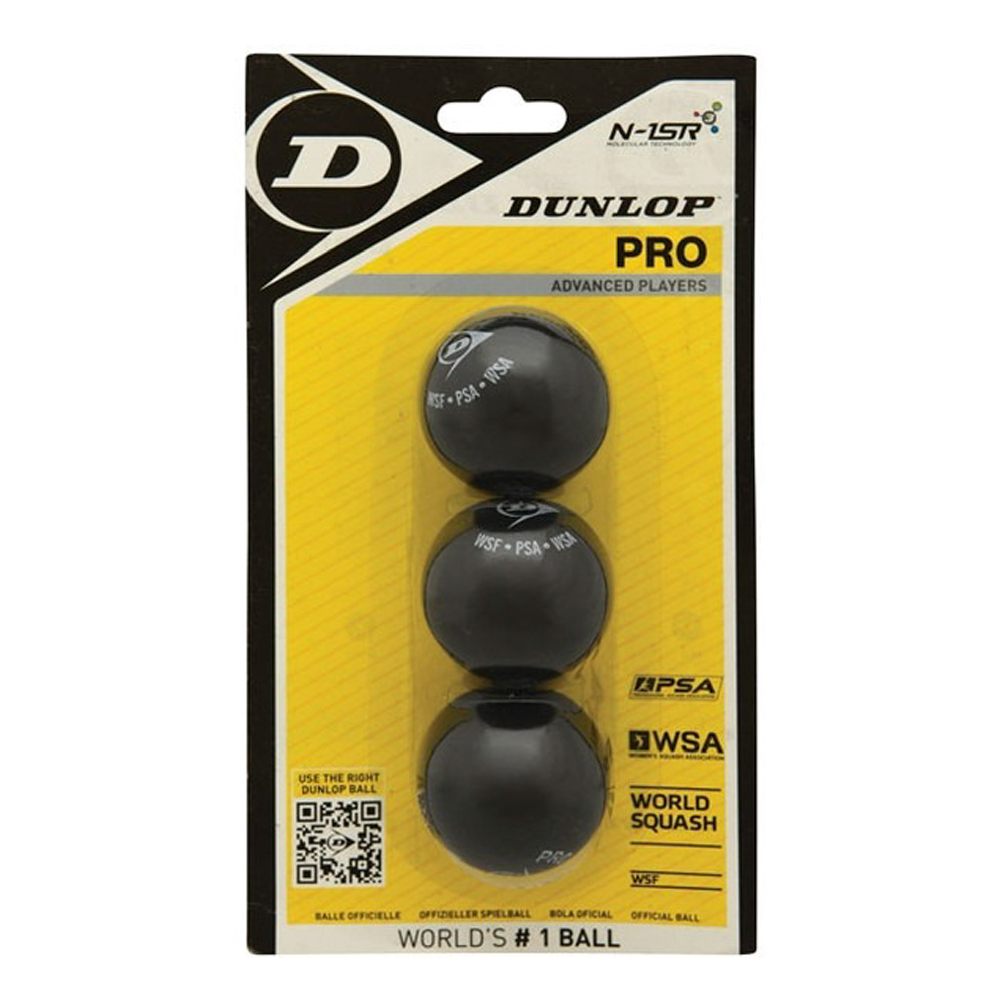Balles de squash Dunlop Pro