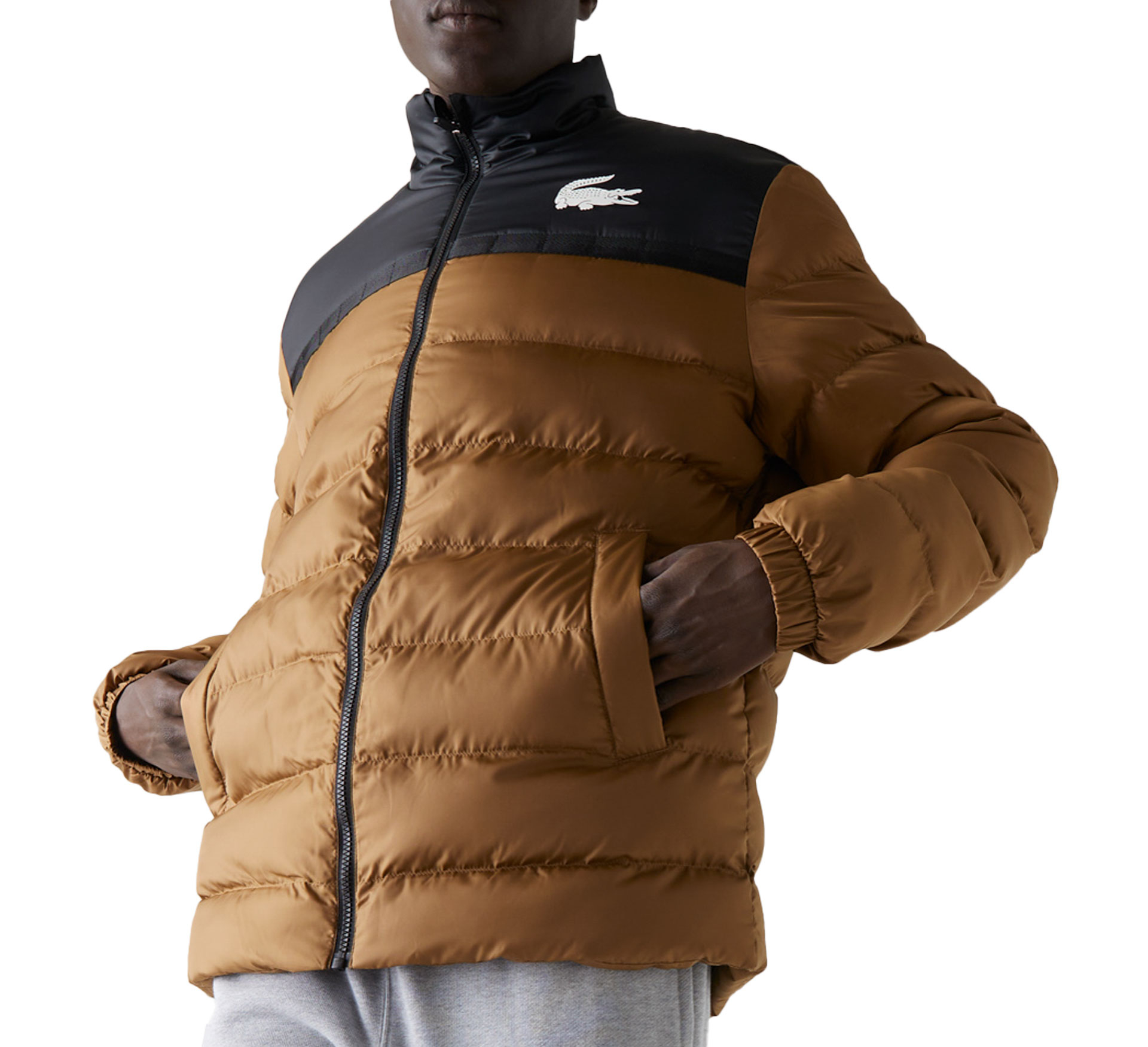 Manteau d'hiver Lacoste Sport Two-Tone Quilted Hommes