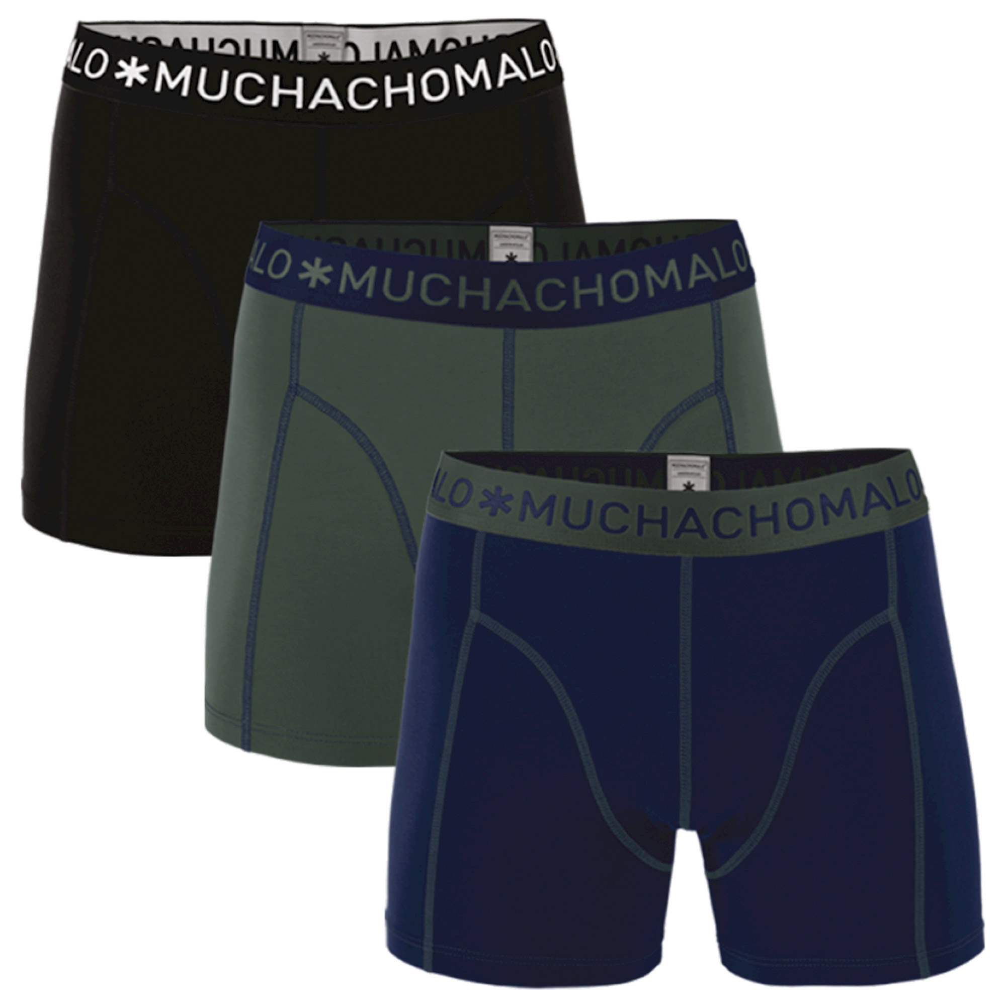 Boxers Muchachomalo Solid Homme (lot de 3)