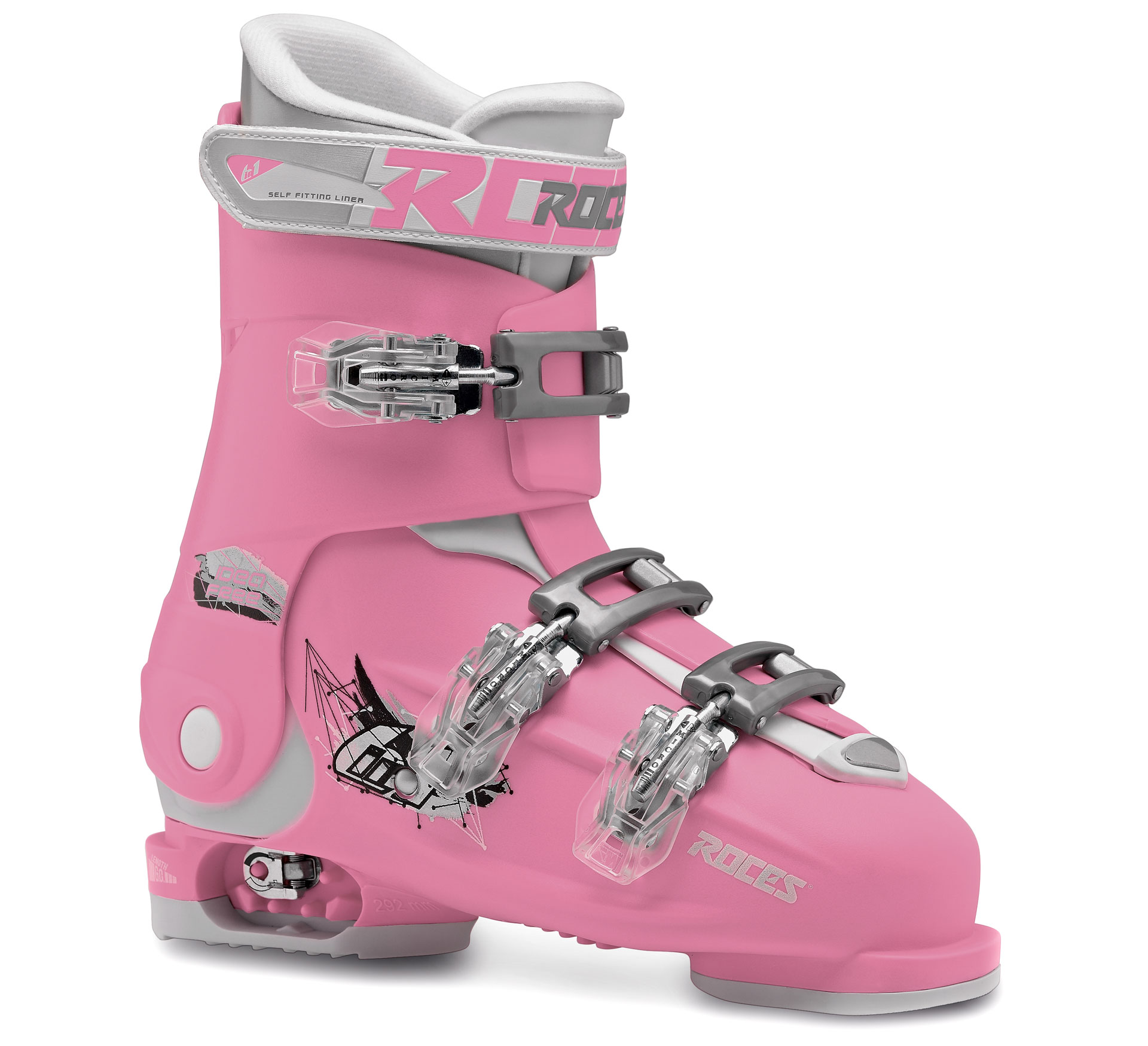Roces Idea Chaussures de ski ajustables pour enfants (Taille 36-40)