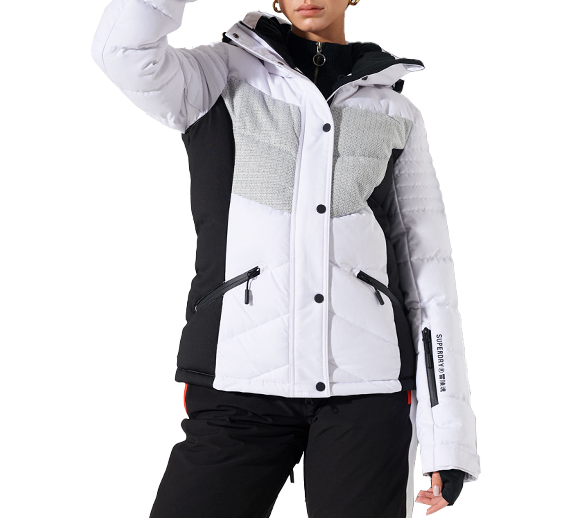 Superdry Snow Luxe Puffer Jas Dames