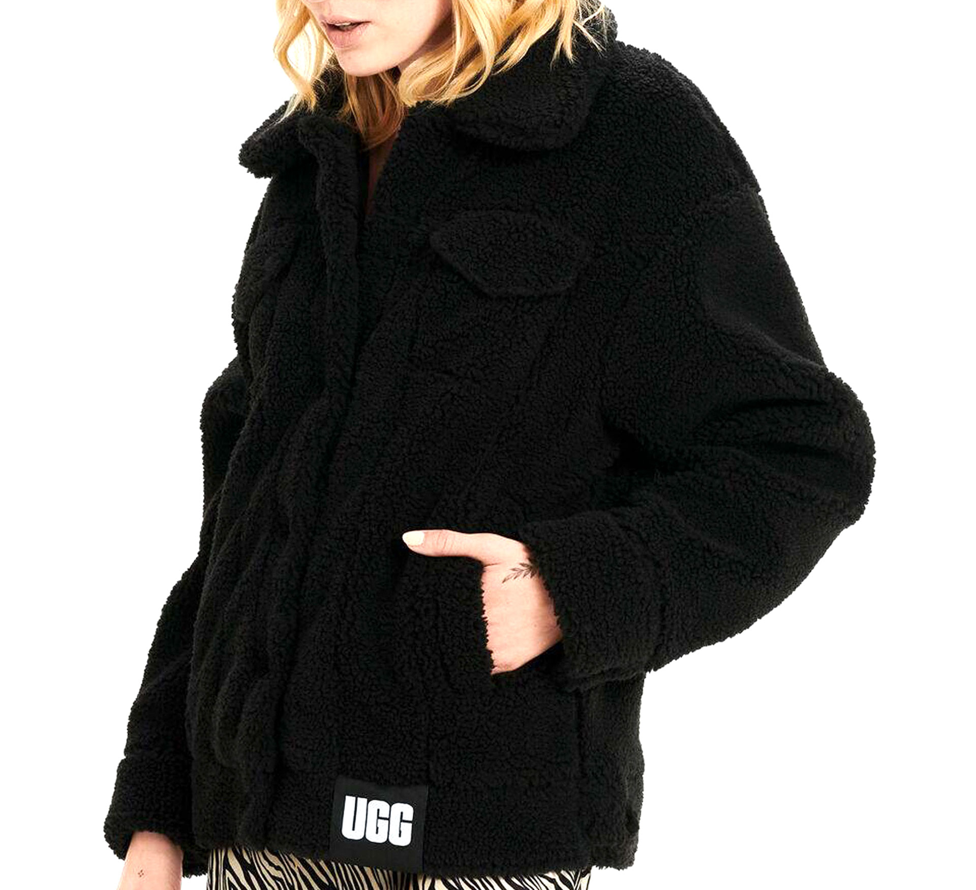 Manteau d'hiver UGG Frankie Sherpa Trucker Femme