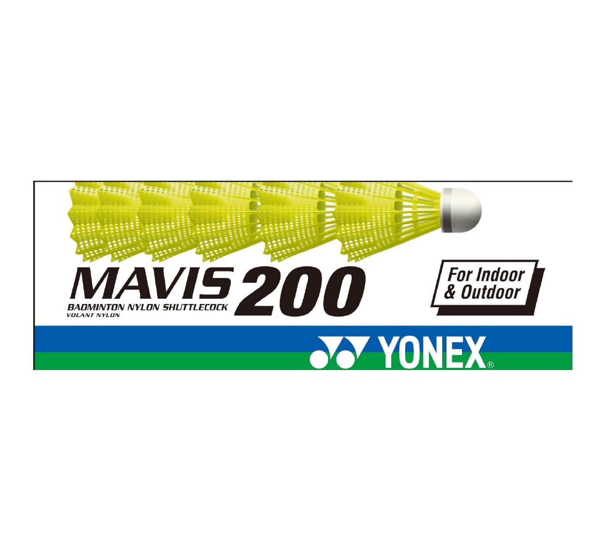 Yonex Mavis 200 Badminton Shuttles (6-pack)