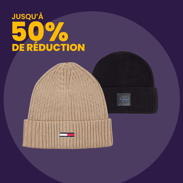 Bonnets jusqu'à 50% de réduction