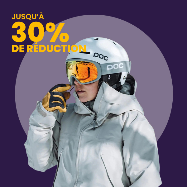 Masques et casques de ski jusqu'à 60% de réduction