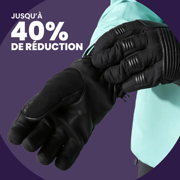 Gants de ski jusqu'à 40% de réduction