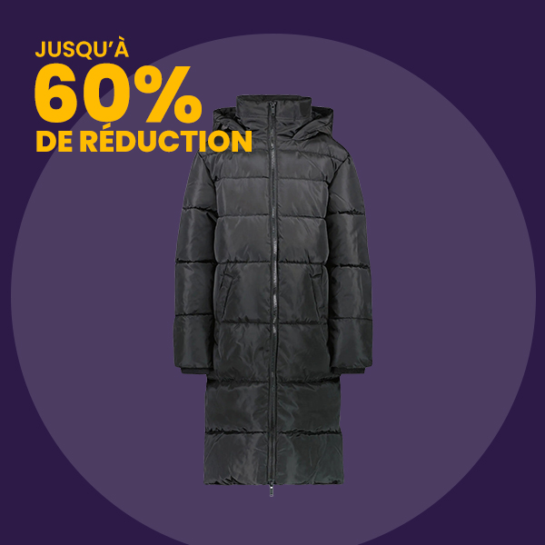 Manteaux jusqu'à 60% de réduction