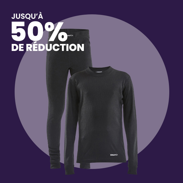 Vêtements thermiques jusqu'à 50% de réduction