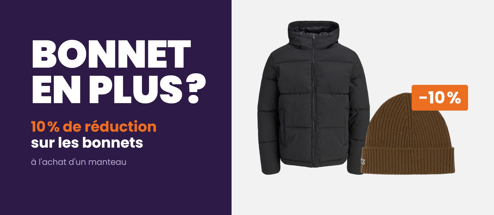 10% de r&eacute;duction sur ton bonnets